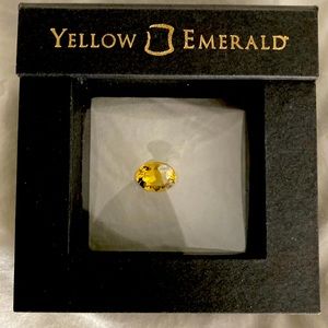 Oval shaped Yellow Emerald